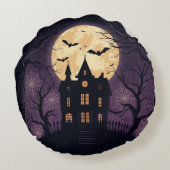 幽霊のよく出るハウスハロウィーンラウンドピロー ラウンドクッション (裏面)