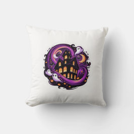 幽霊のよく出るハウスハロウィーン幽霊、カボチャ&こうもり クッション