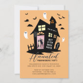 幽霊のよく出るハウスハロウィーン引っ越し祝いパーティーパーティー写真 案内状 (正面)