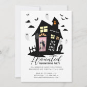 幽霊のよく出るハウスハロウィーン引っ越し祝いパーティーパーティー写真 案内状 (正面)
