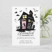幽霊のよく出るハウスハロウィーン引っ越し祝いパーティーパーティー写真 案内状 (スタンド正面)