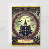 幽霊のよく出るハウスビクトリアンゴシックハローウィンパーティ 招待状 (裏面)