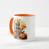 幽霊のよく出るハウスフランスのブルドッグウィッチ マグカップ (正面左)