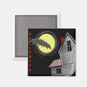 幽霊のよく出るハウスフルムーンアンドこうもり マグネット (正面/裏面)