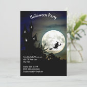 幽霊のよく出るハウスフルムーン魔女ハローウィンパーティ 招待状 (スタンド正面)