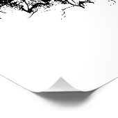 幽霊のよく出るハウスブラック&ホワイトハロウィーン ポスター (コーナー)