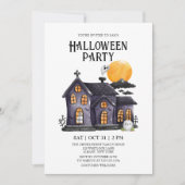 幽霊のよく出るハウス不気味幽霊ハローウィンパーティ 招待状 (正面)