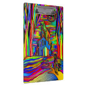 幽霊のよく出るハウス怖い抽象芸術スカラフルテイングラス クリップボード (右)