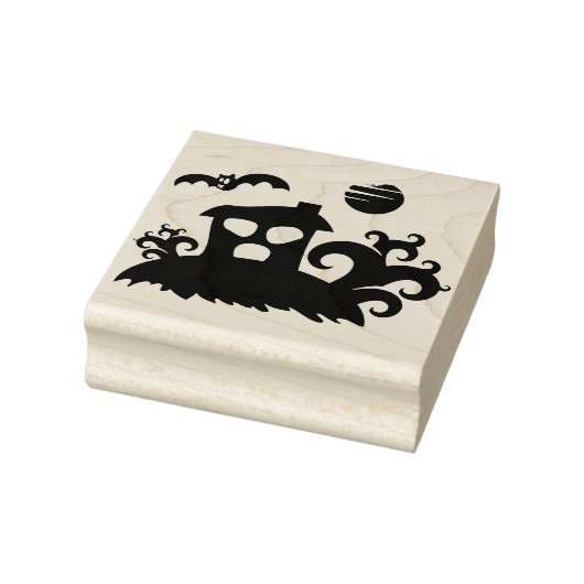 幽霊のよく出るハウス2シルエットアートスタンプ ラバースタンプ (スタンプ)