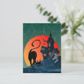 幽霊のよく出るハウス、くもの巣&キャットバイシャロンシャーペ ポストカード (スタンド正面)