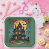 幽霊のよく出るハウス – ゴシック ペーパープレート (パーティー)