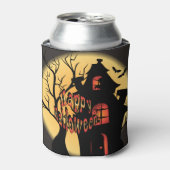 幽霊のよく出るハウス – ハロウィーン 缶クーラー (缶正面)