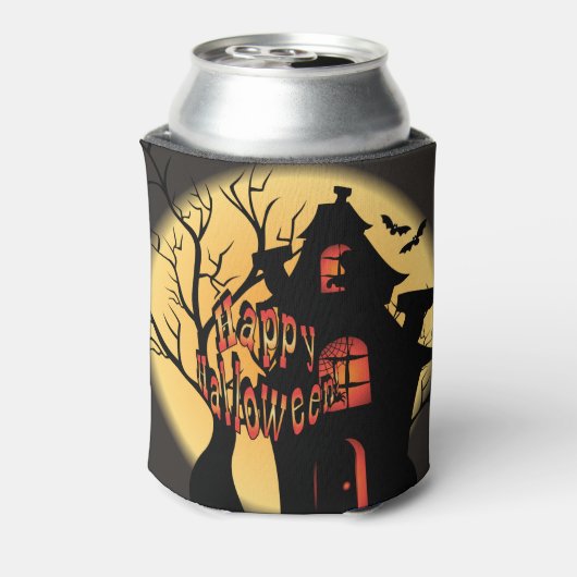 幽霊のよく出るハウス – ハロウィーン 缶クーラー (缶裏面)