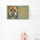 幽霊のよく出るハウス – 不気味なクレセント 横断幕 (インサイチュ)