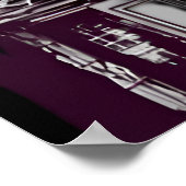 幽霊のよく出るハウス&飛んでいるこうもりハロウィーンポスター ポスター (角)