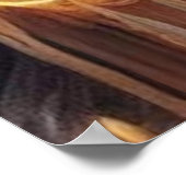 幽霊のよく出るハウス&飛んでいるこうもりハロウィーンポスター ポスター (角)