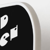 幽霊のよく出るハロウィン不気味ゴシックスカルクモWeb ピックルボールラケット (左詳細)