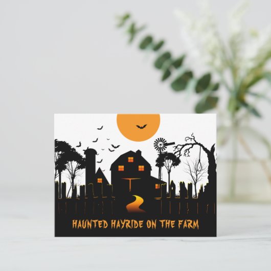 幽霊のよく出るハロウィーンオンザファーム ポストカード (スタンド正面)