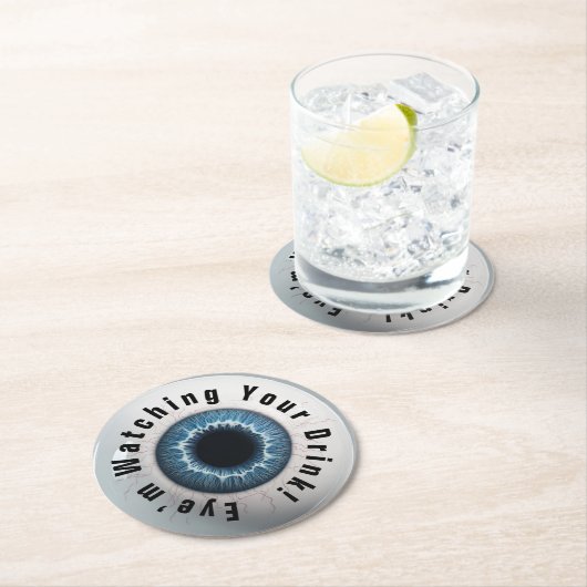 👁️幽霊のよく出るハローウィンパーティ! ラウンドペーパーコースター (インサイチュ)