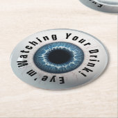 👁️幽霊のよく出るハローウィンパーティ! ラウンドペーパーコースター (アングル)