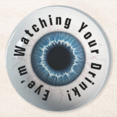 👁️幽霊のよく出るハローウィンパーティ! ラウンドペーパーコースター (正面)