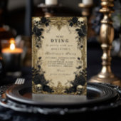 幽霊のよく出るバロック様式のゴシック様式のハロウィーンの集まり 招待状