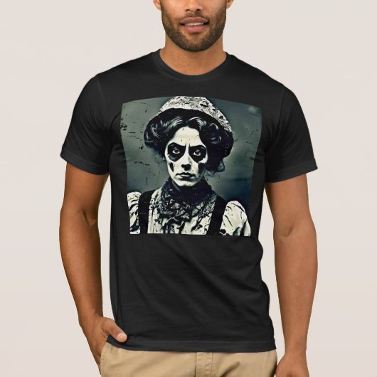 幽霊のよく出るピエロ Tシャツ (正面)