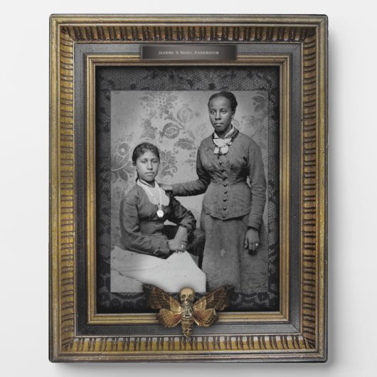 幽霊のよく出るポートレート |プラーク |アフリカ系アメリカ人女性 フォトプラーク (正面)