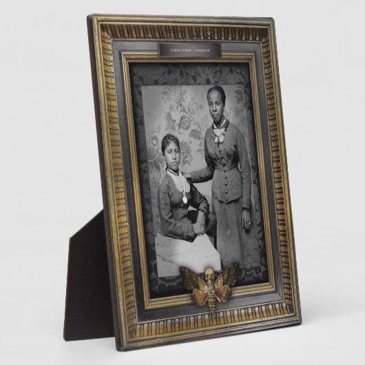 幽霊のよく出るポートレート |プラーク |アフリカ系アメリカ人女性 フォトプラーク (側面)