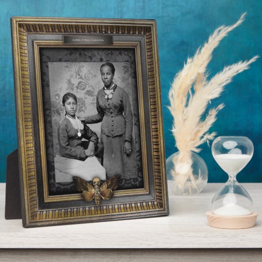 幽霊のよく出るポートレート |プラーク |アフリカ系アメリカ人女性 フォトプラーク (側面)