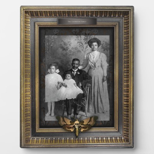 幽霊のよく出るポートレート |プラーク |アフリカ・アメリカン・ファム フォトプラーク (正面)