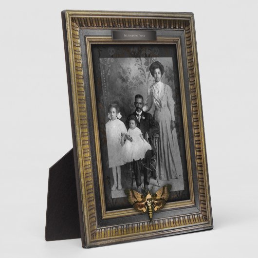 幽霊のよく出るポートレート |プラーク |アフリカ・アメリカン・ファム フォトプラーク (側面)