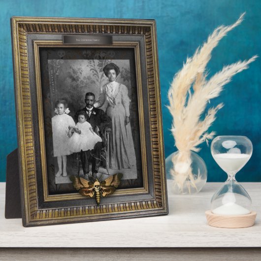 幽霊のよく出るポートレート |プラーク |アフリカ・アメリカン・ファム フォトプラーク (側面)