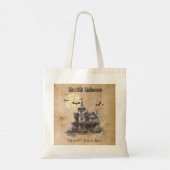 幽霊のよく出る不気味トリックまたは治療 トートバッグ (裏面)