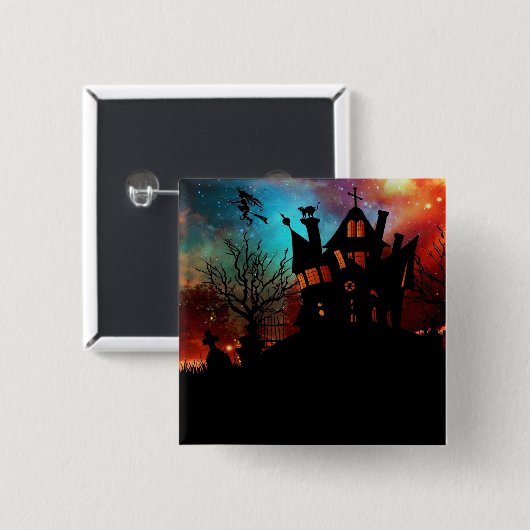 幽霊のよく出る丘の家 缶バッジ (正面&裏面)