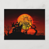 幽霊のよく出る夜幽霊のよく出るだ！（ハロウィーン） to ポストカード (正面)