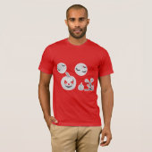 「幽霊のよく出る夜：ホラーTシャツデザイン」 Tシャツ (正面フル)