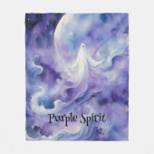 幽霊のよく出る夜 – 星の中の幽霊 フリースブランケット (正面)