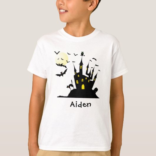 幽霊のよく出る家モノグラムの Tシャツ (正面)