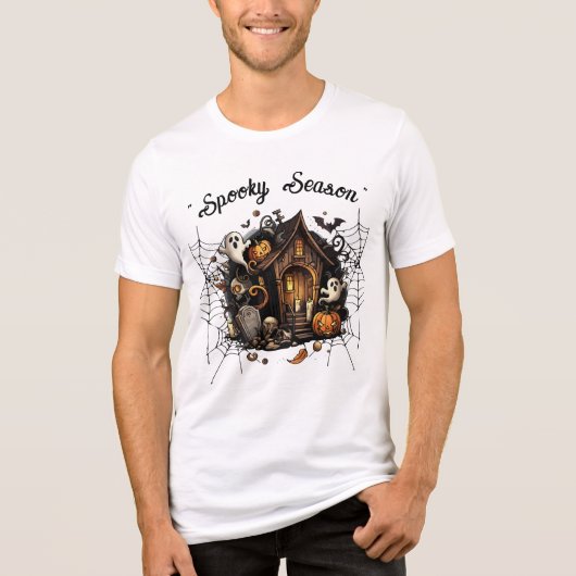 幽霊のよく出る家不気味Tシャツ👻🎃 トライブレンドＴシャツ (正面)