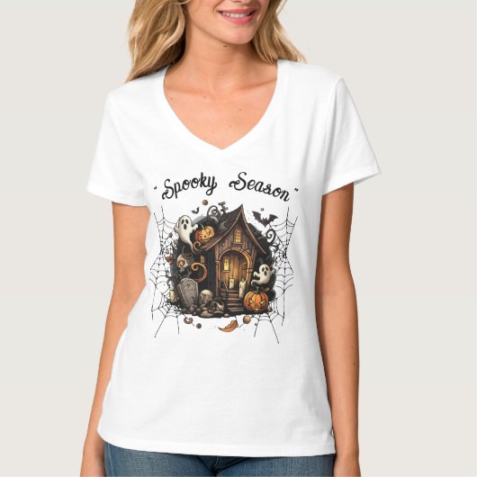 幽霊のよく出る家不気味Tシャツ👻🎃 Tシャツ (正面)