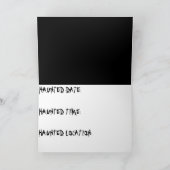 幽霊のよく出る家 招待状 (内部)