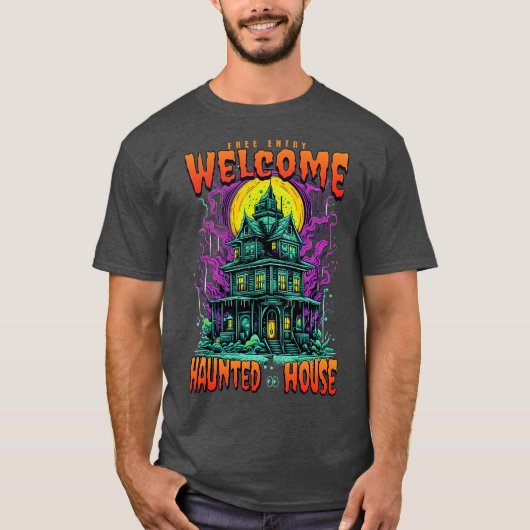 幽霊のよく出る家 Tシャツ (正面)