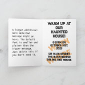 幽霊のよく出る引っ越し祝いパーティーとポションサイッピング 招待状 (内部)