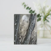 幽霊のよく出る森ムーンハロウィンハガキ ポストカード (スタンド正面)