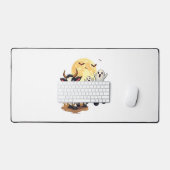 幽霊のよく出る牛 デスクマット (キーボード&マウス)