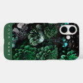 幽霊のよく出る開花ダークグリーン Case-Mate iPhoneケース (裏面 (横))