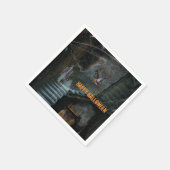 幽霊のよく出る階段ハロウィーン スタンダードカクテルナプキン (角)