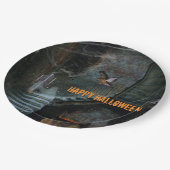 幽霊のよく出る階段ハロウィーン ペーパープレート (アングル)