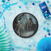 幽霊のよく出る骨格紙プレート ペーパープレート (パーティー)